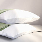 Forest Bouquet - Green Leaves Watercolor Pillow Sham Gallery Image 3
