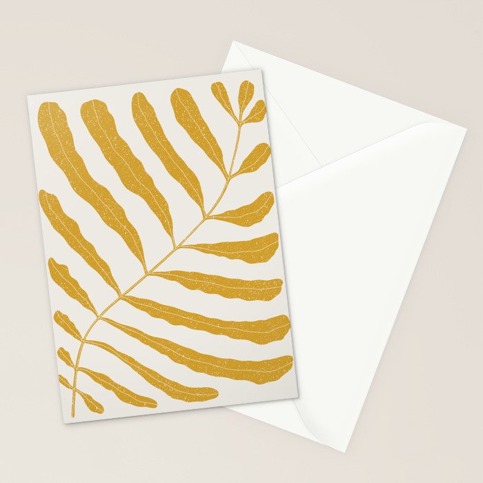 Yellow Plant Stationery Card Gallery Image 2