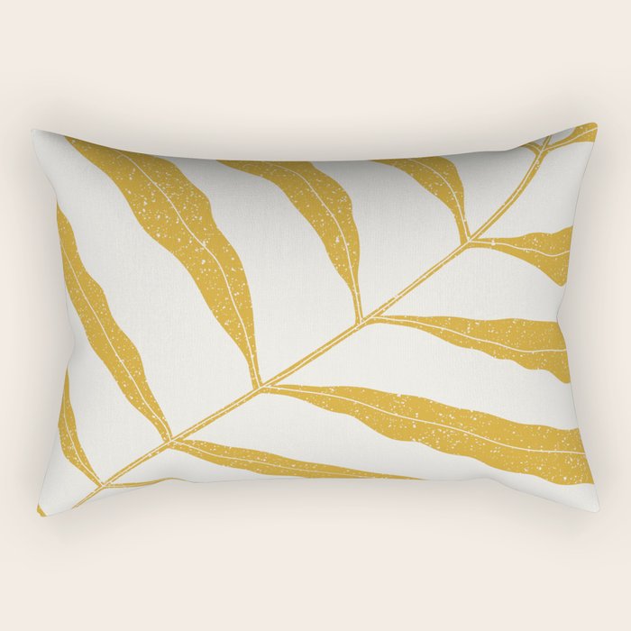 Yellow Plant Rectangular Pillow Gallery Image 2