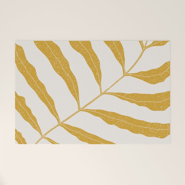 Yellow Plant Welcome Mat Gallery Image 1