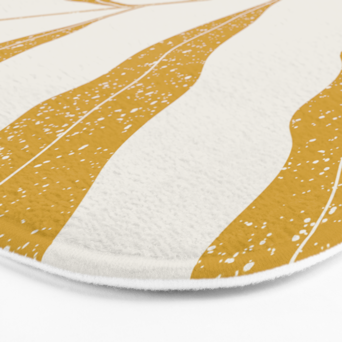 Yellow Plant Bath Mat Gallery Image 3