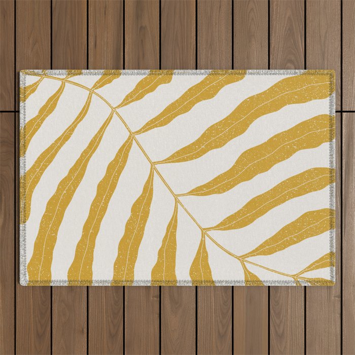 Yellow Plant Outdoor Rug Gallery Image 1