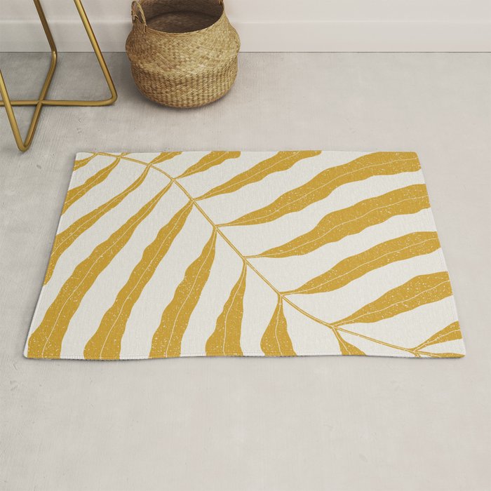 Yellow Plant Rug Gallery Image 1