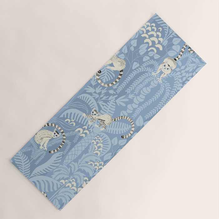 Jungle adventure sky blue Yoga Mat Gallery Image 1