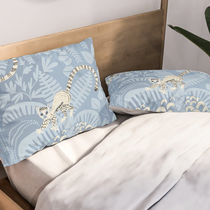 Jungle adventure sky blue Pillow Sham Gallery Image 2