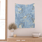 Jungle adventure sky blue Wall Tapestry Gallery Image 2