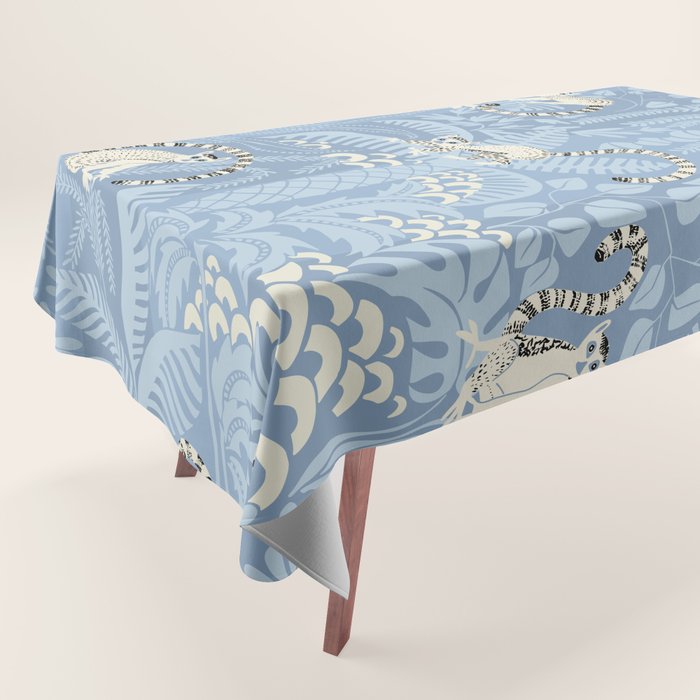 Jungle adventure sky blue Tablecloth Gallery Image 1