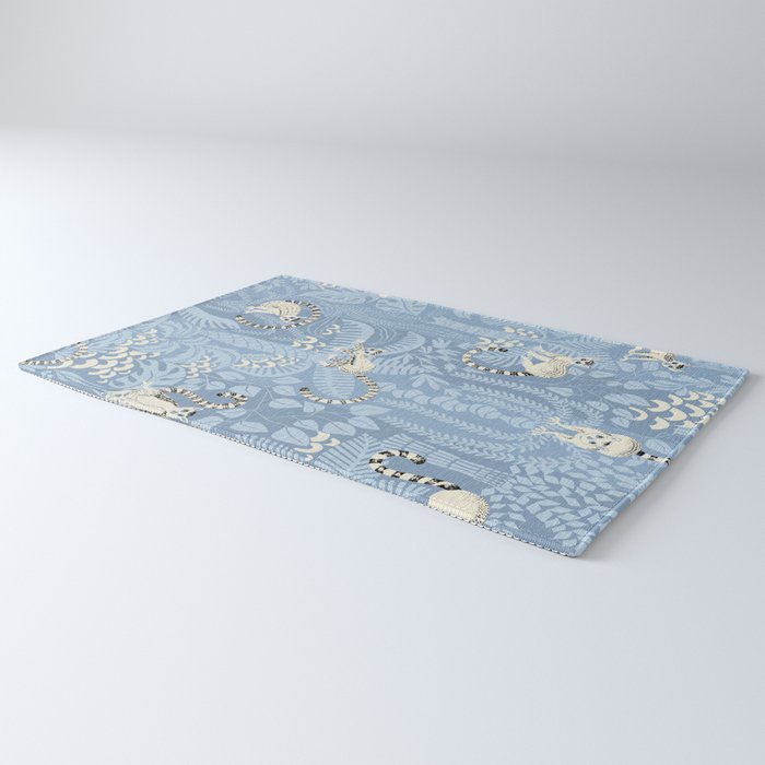 Jungle adventure sky blue Rug Gallery Image 3