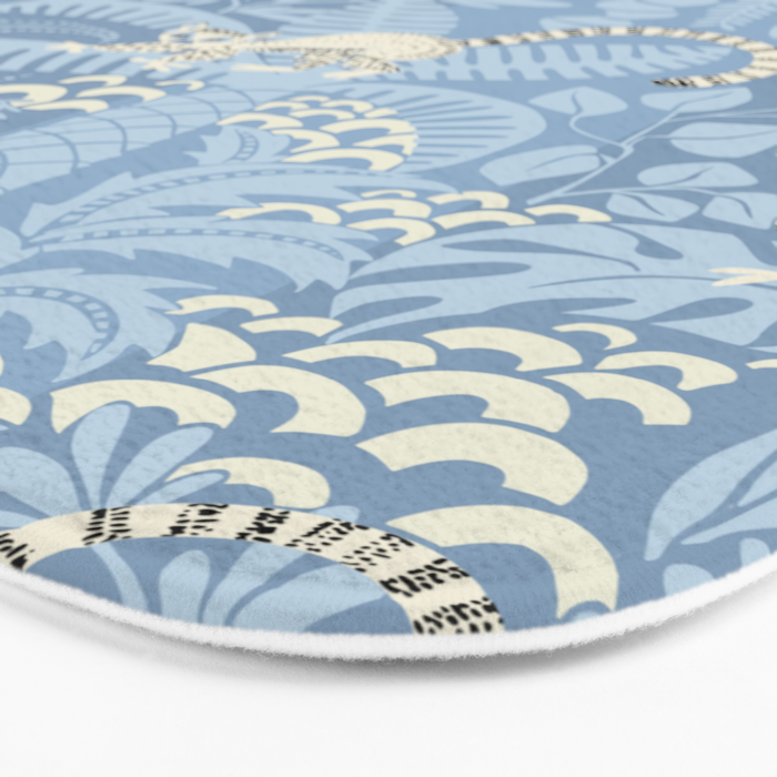 Jungle adventure sky blue Bath Mat Gallery Image 3
