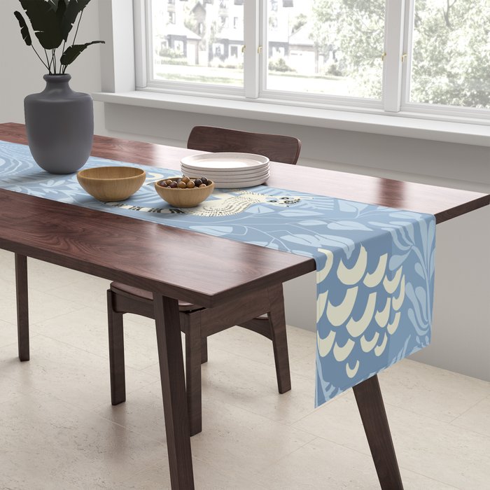 Jungle adventure sky blue Table Runner Gallery Image 2