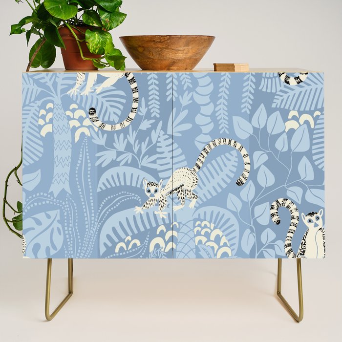 Jungle adventure sky blue Credenza Gallery Image 1