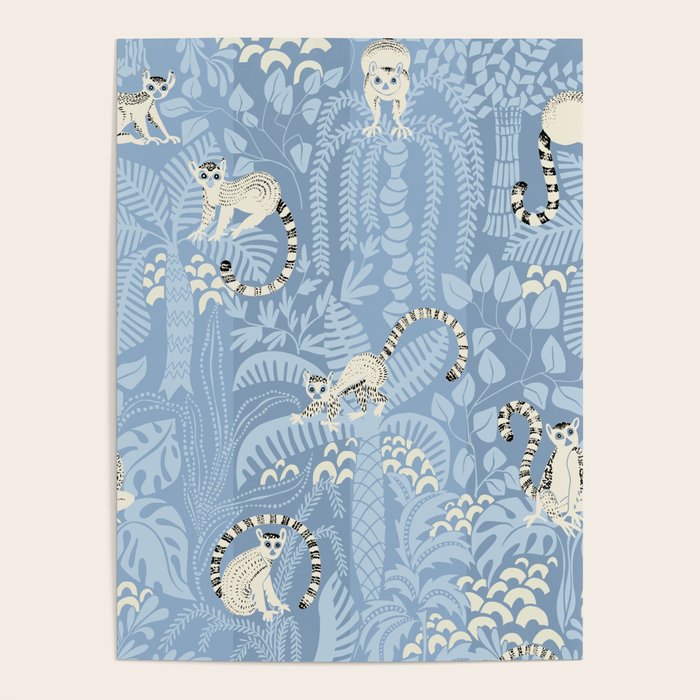 Jungle adventure sky blue Poster Gallery Image 4