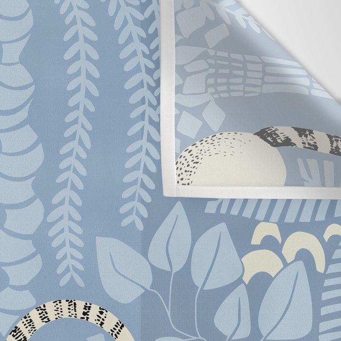 Jungle adventure sky blue Wall Tapestry Gallery Image 3