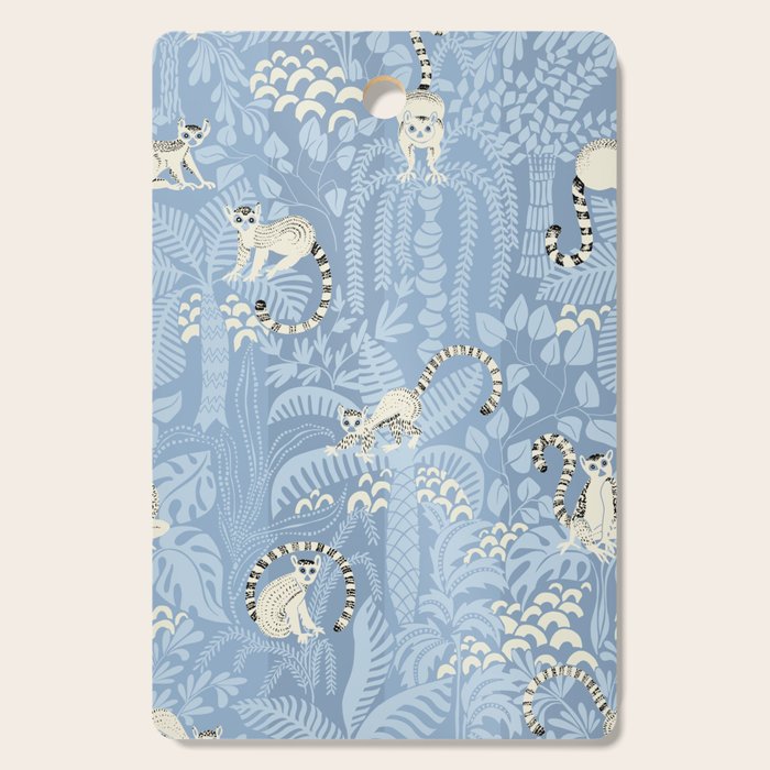 Jungle adventure sky blue Cutting Board Gallery Image 1