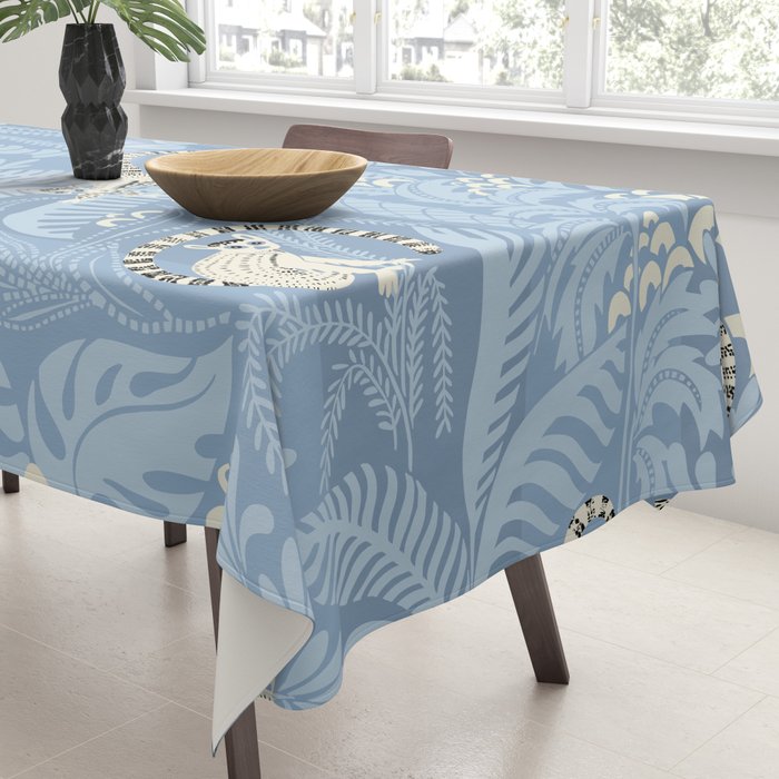 Jungle adventure sky blue Tablecloth Gallery Image 3