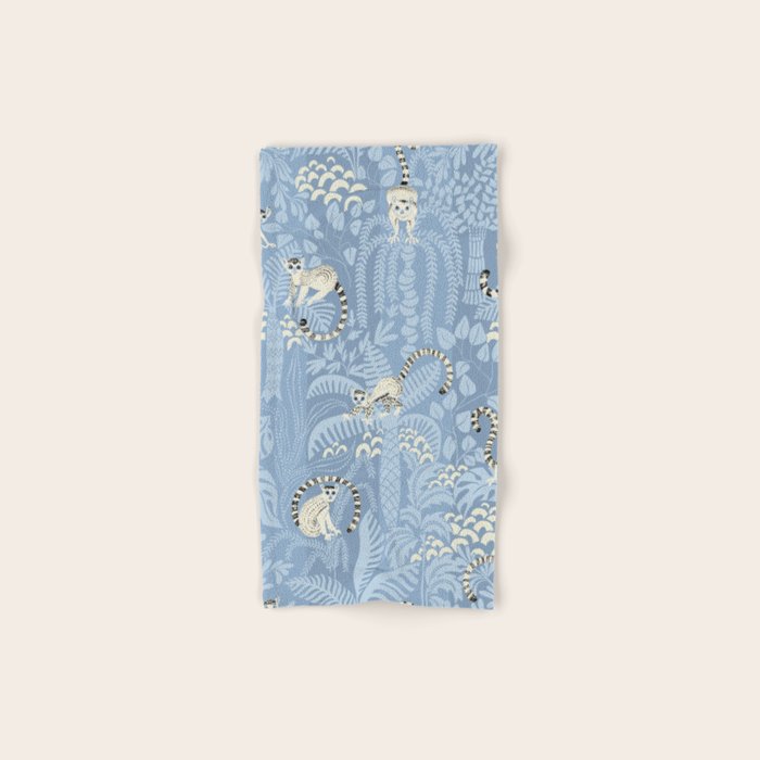 Jungle adventure sky blue Bath Towel Gallery Image 1