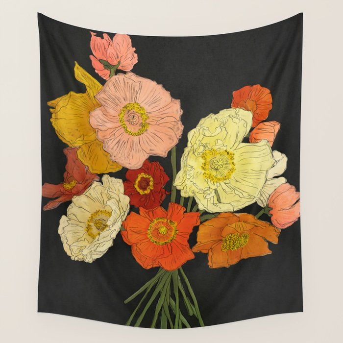 Bountiful Bouquet 1 Wall Tapestry Gallery Image 4
