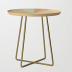 Geometric Triangles XII Earthy Rustic Side Table Gallery Image 1