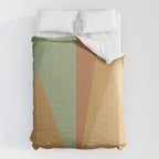 Geometric Triangles XII Earthy Rustic Comforter Gallery Image 6