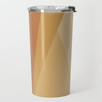 Geometric Triangles XII Earthy Rustic Travel Mug Gallery Image 2