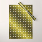 Retro Rounded Rectangle Gradient - Green Wrapping Paper Gallery Image 1