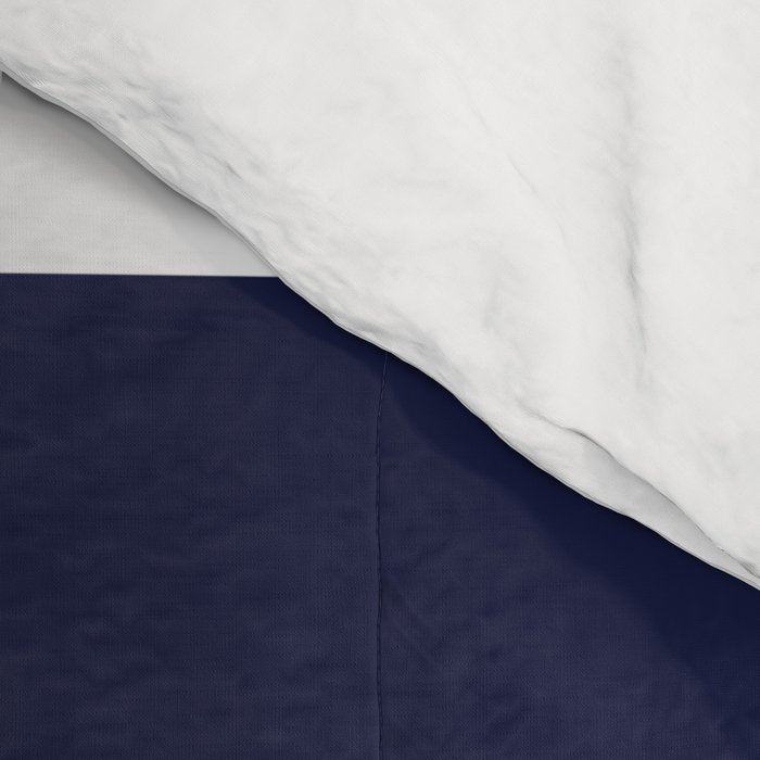 Navy Blue and Grey Stripe Comforter Gallery Image 4