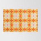 Vintage Yellow Orange Flowers Rug Gallery Image 2