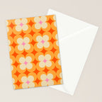 Vintage Yellow Orange Flowers Stationery Card Gallery Image 2