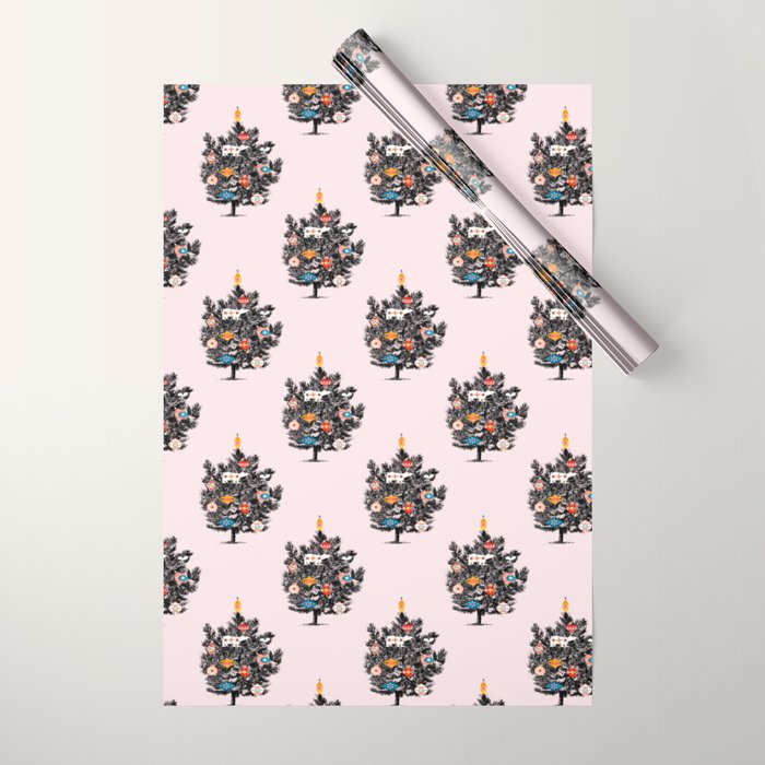 Retro Christmas tree no3 Wrapping Paper Gallery Image 1
