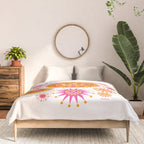 Retro Suns - Pink and Yellow Comforter Gallery Image 3