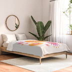 Retro Suns - Pink and Yellow Comforter Gallery Image 2