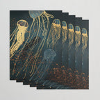 Metallic Jellyfish Wrapping Paper Gallery Image 3