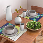 Abstract in Yellow, Green and Blue Placemat Gallery Image 2