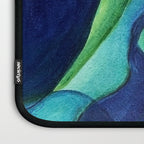 Abstract in Yellow, Green and Blue Laptop Sleeve Gallery Image 3