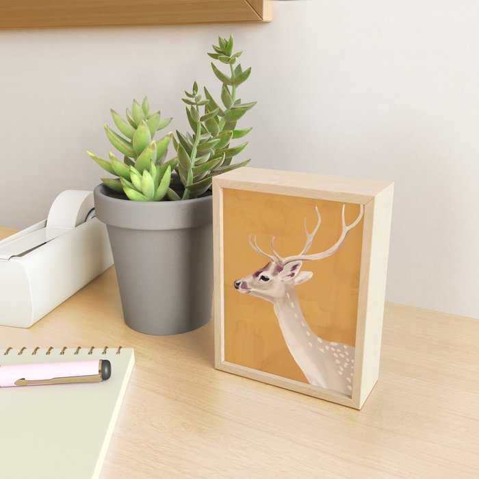 White Stag III Mini Art Print Gallery Image 2