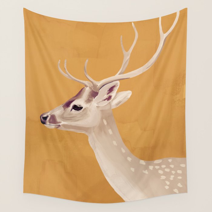 White Stag III Wall Tapestry Gallery Image 1