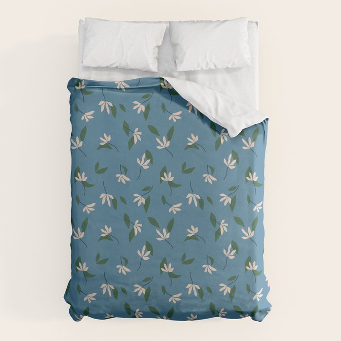 Sprouts | Blue Duvet Cover Gallery Image 6