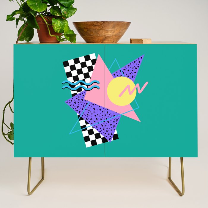 Memphis pattern 120 - 80s / 90s Retro Credenza Gallery Image 1