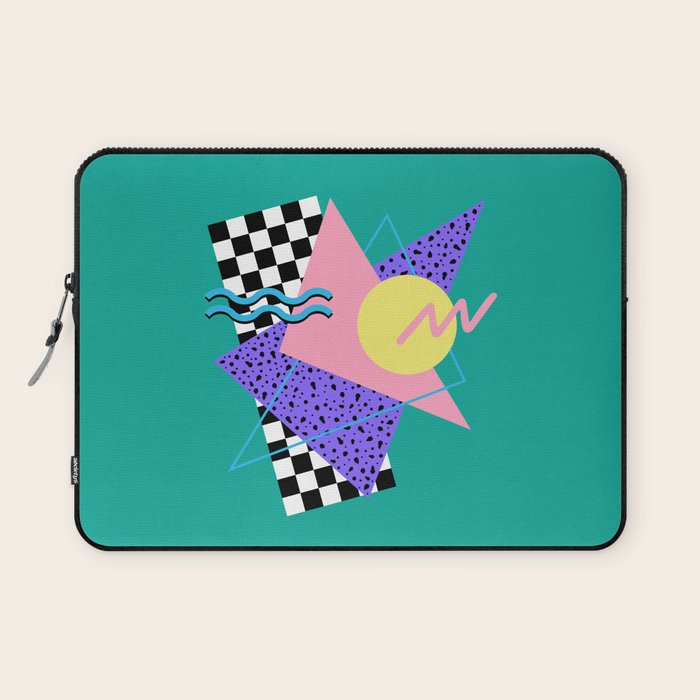 Memphis pattern 120 - 80s / 90s Retro Laptop Sleeve Gallery Image 1