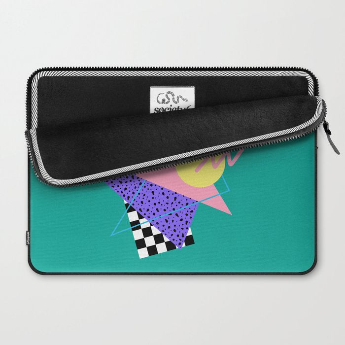 Memphis pattern 120 - 80s / 90s Retro Laptop Sleeve Gallery Image 2