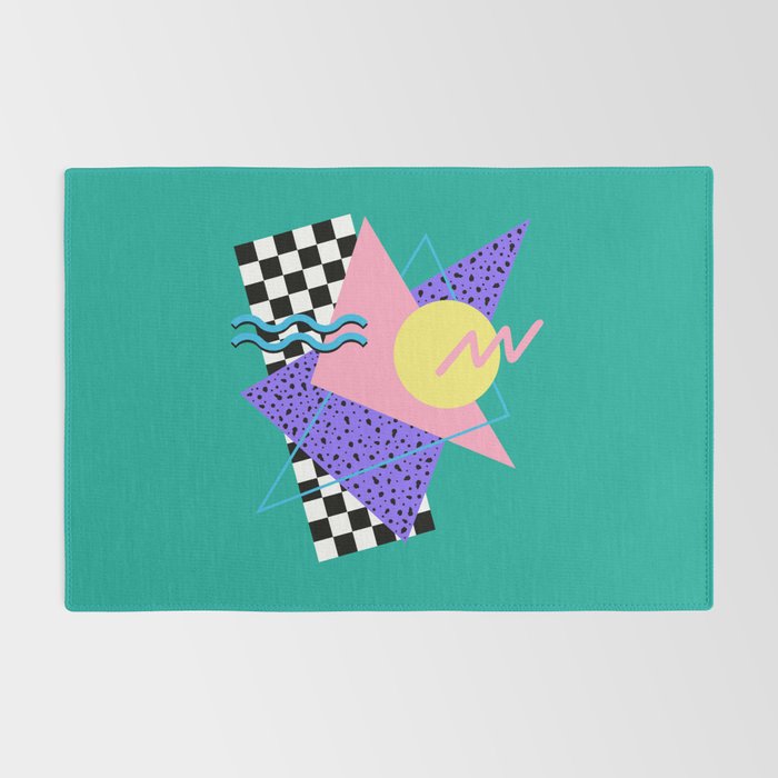 Memphis pattern 120 - 80s / 90s Retro Rug Gallery Image 2