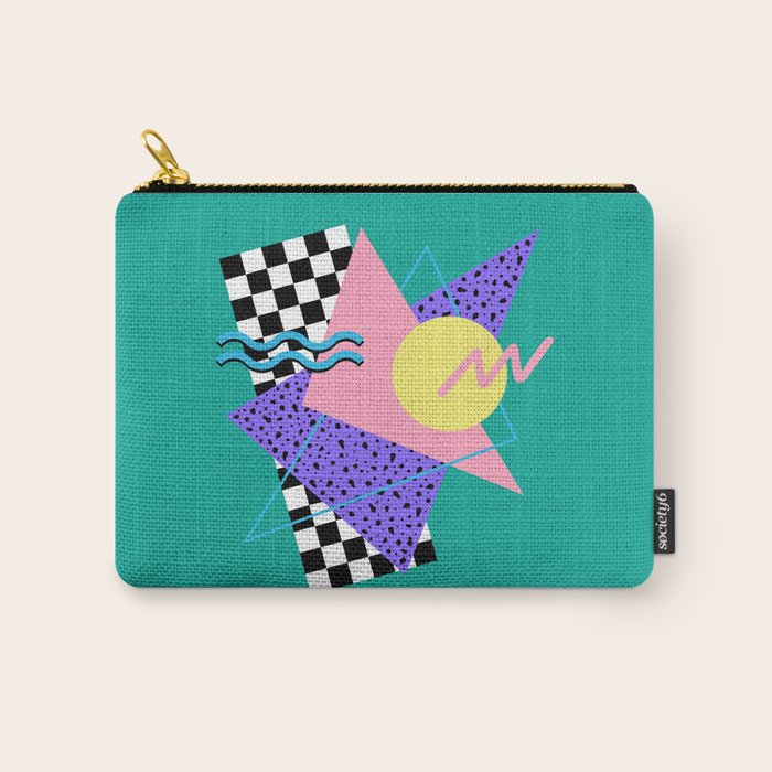 Memphis pattern 120 - 80s / 90s Retro Carry All Pouch Gallery Image 1