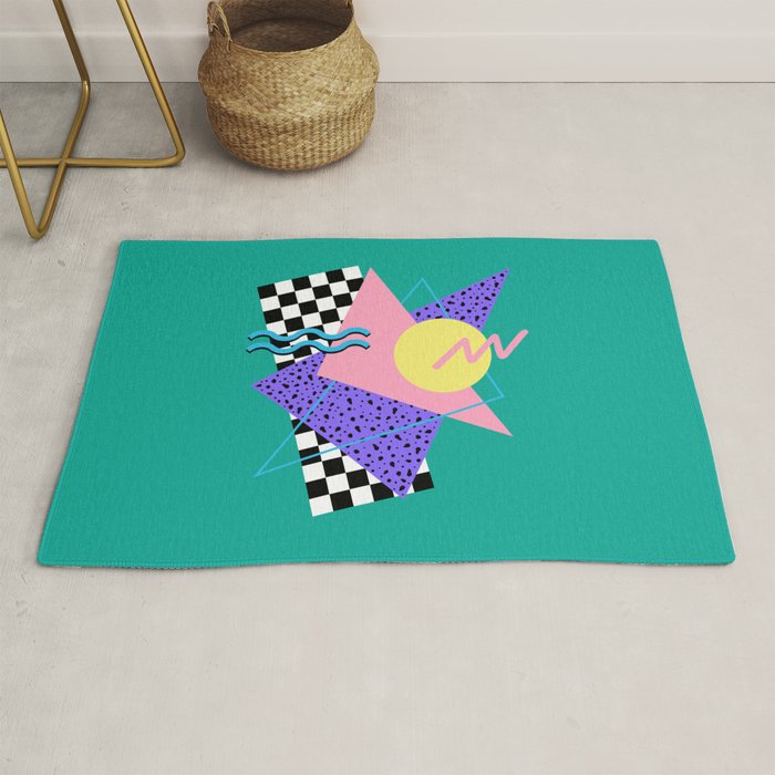 Memphis pattern 120 - 80s / 90s Retro Rug Gallery Image 1