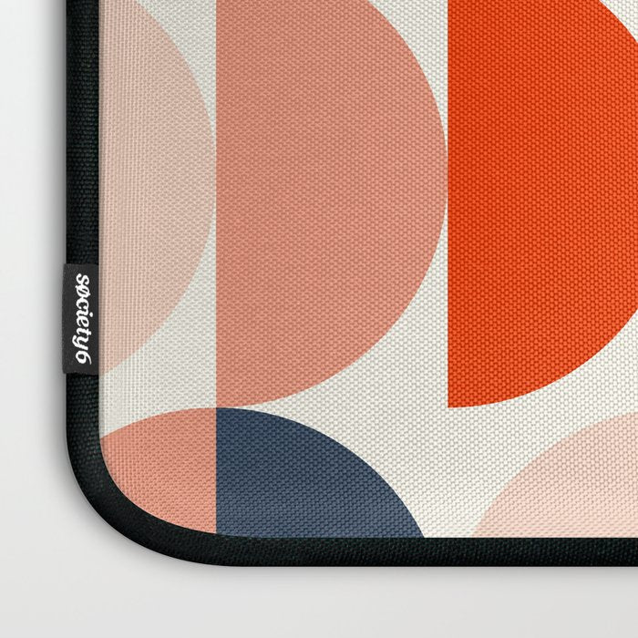 Mid Century Modern Geometry 6 Laptop Sleeve Gallery Image 3