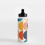 Mid Century Modern Geometry 6 Water Bottle Gallery Image 2