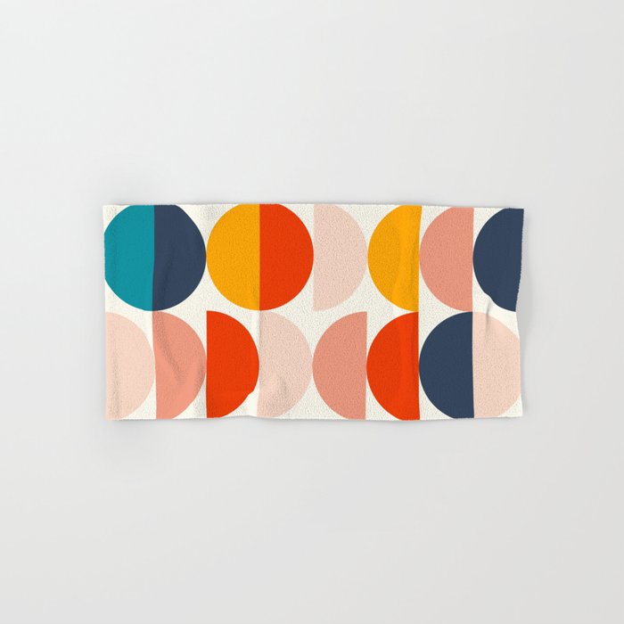 Mid Century Modern Geometry 6 Bath Towel Gallery Image 1