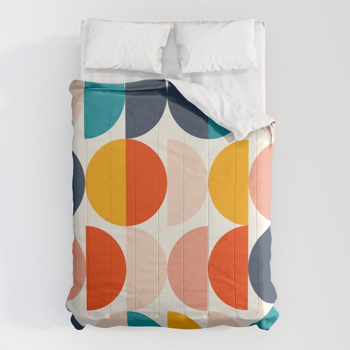 Mid Century Modern Geometry 6 Comforter Gallery Image 6