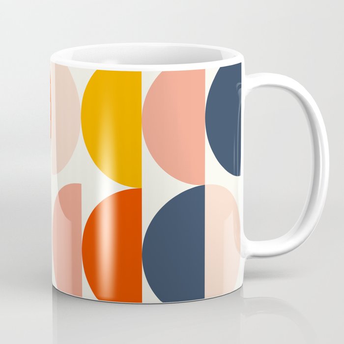 Mid Century Modern Geometry 6 Coffee Mug Gallery Image 1