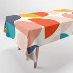 Mid Century Modern Geometry 6 Tablecloth Gallery Image 1