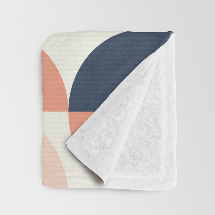 Mid Century Modern Geometry 6 Throw Blanket Gallery Image 3
